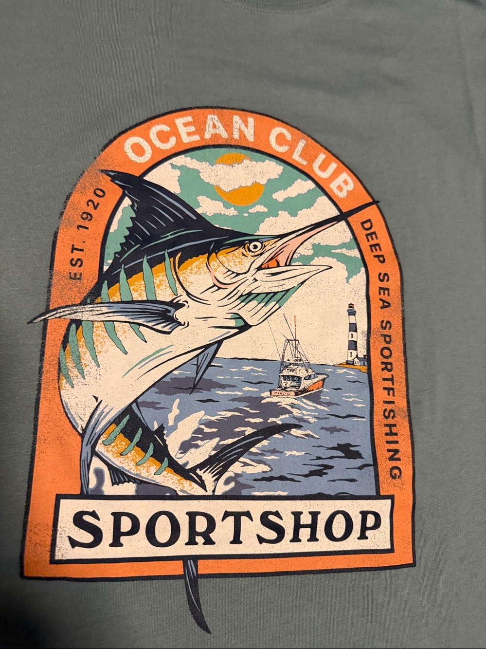 Eddie Bauer Seafoam Graphic Crewneck T‑Shirt